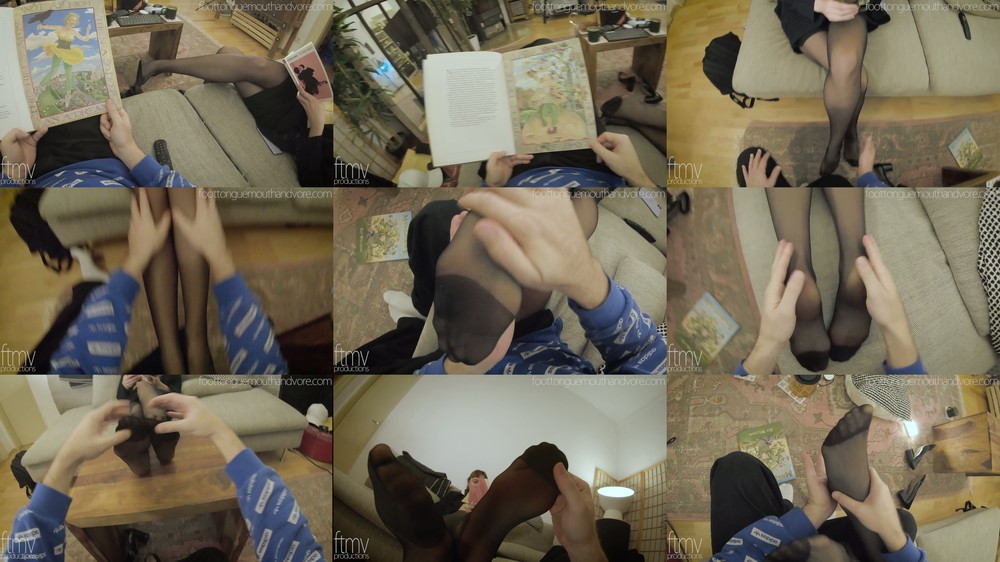 Foot Tongue Mouth And Vore - Girlfriends Nylon Feet After Work POV Fps Style Girlfriend Roleplay