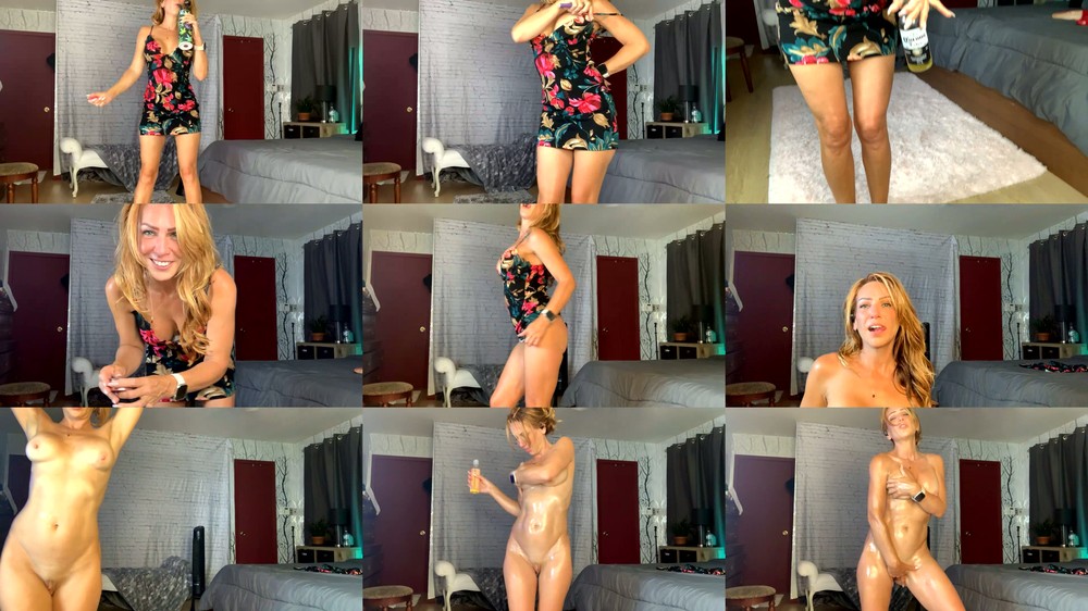 TrophyWifeNat - My live Oil covered JOI show